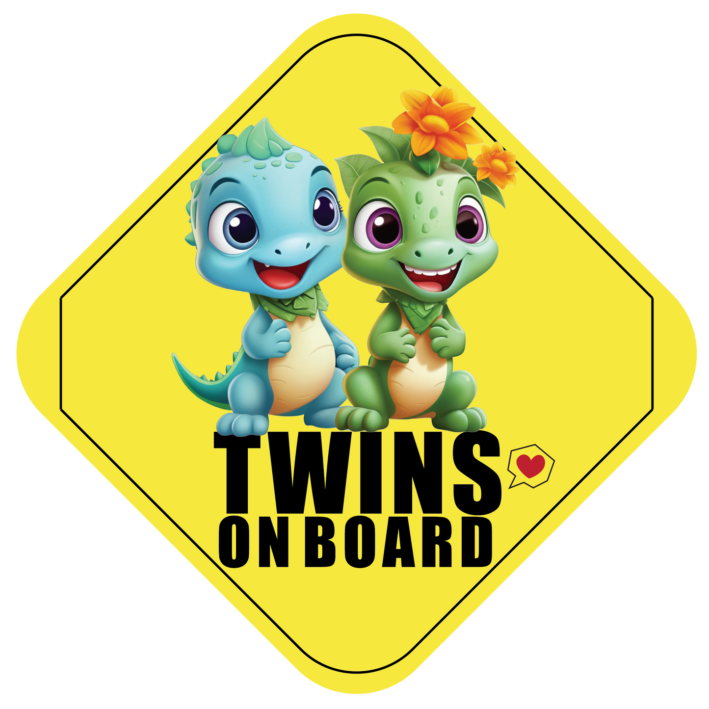 Twins Dino on Board