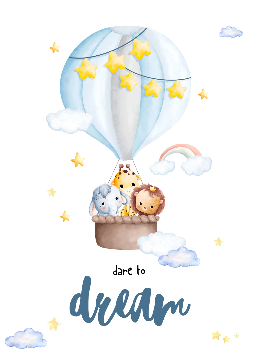 Dreamy Balloon Journey Poster