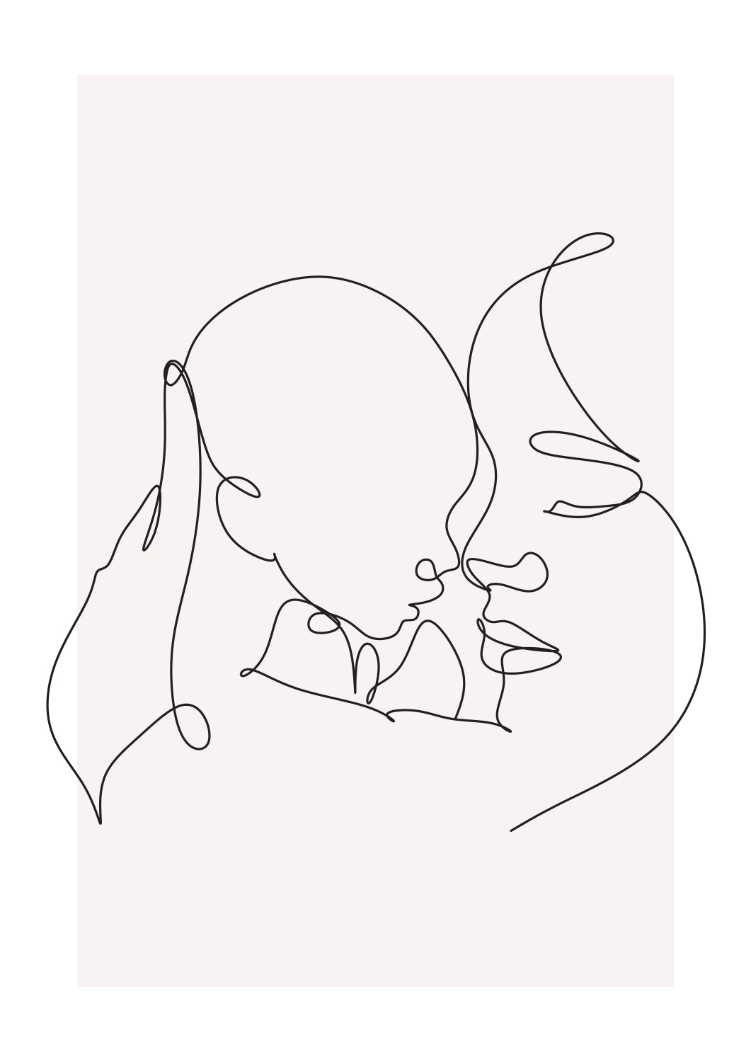 Mother and Child Embrace Poster