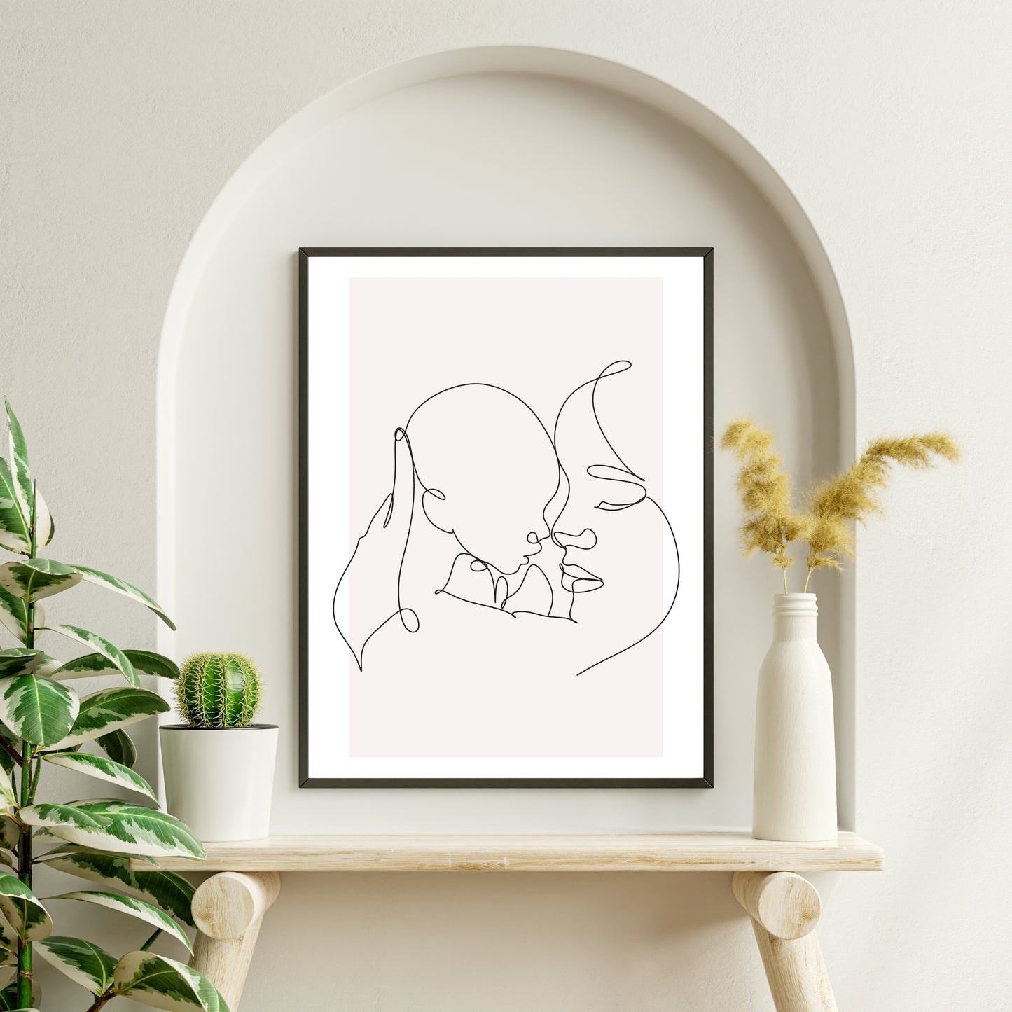 Mother and Child Embrace Poster