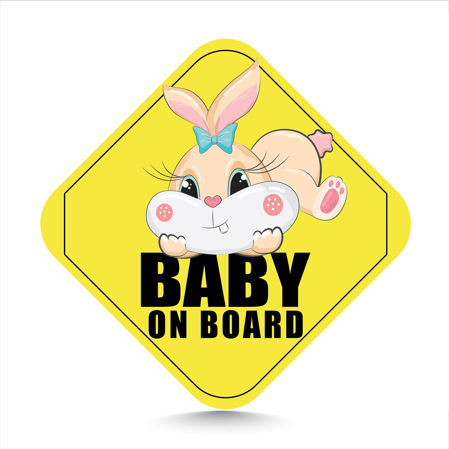 Cute Bunny on Board Sign