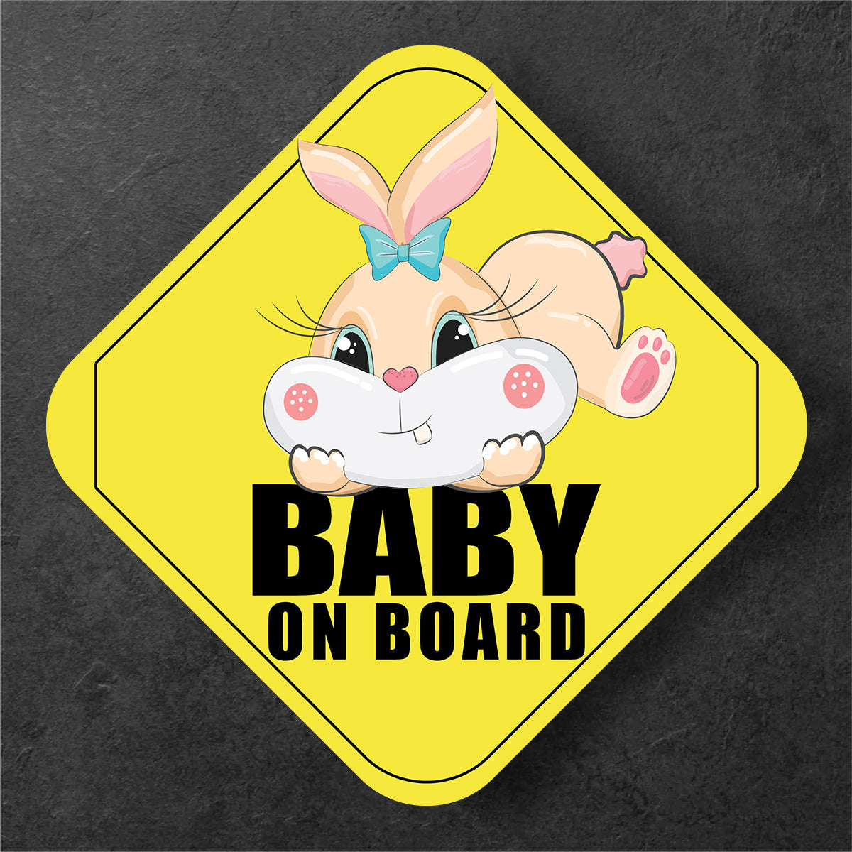 Cute Bunny on Board Sign