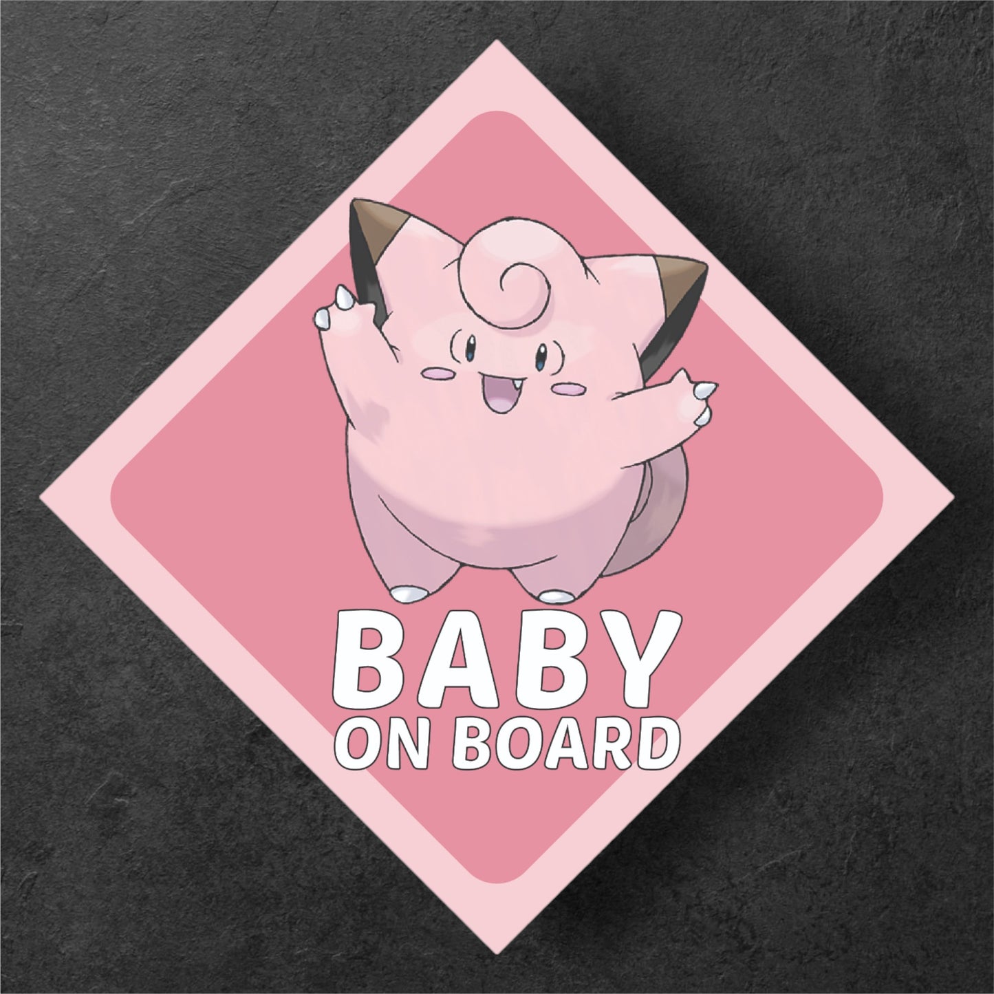Clefairy Pokemon Baby On Board