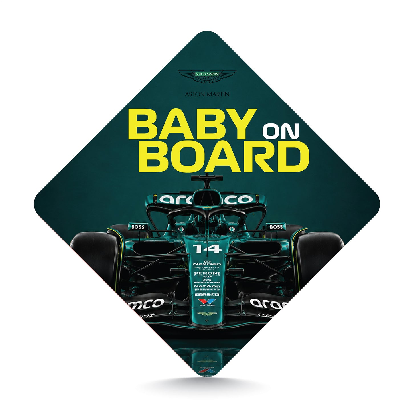 Aston Martin F1 Racing Car - Baby On Board