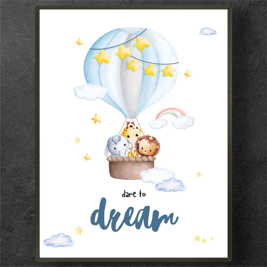 Dreamy Balloon Journey Poster