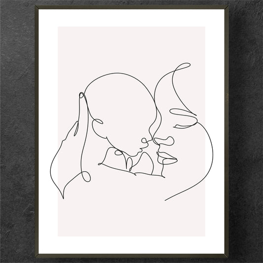 Mother and Child Embrace Poster