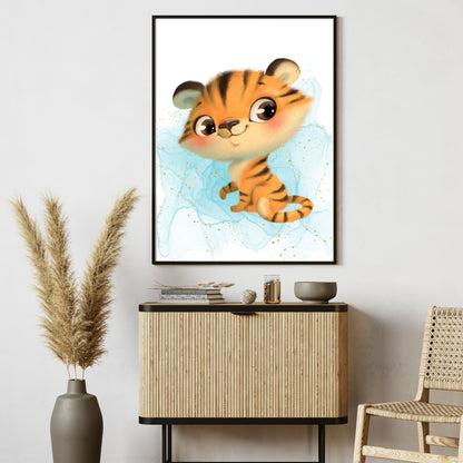 Adorable Baby Tiger Poster