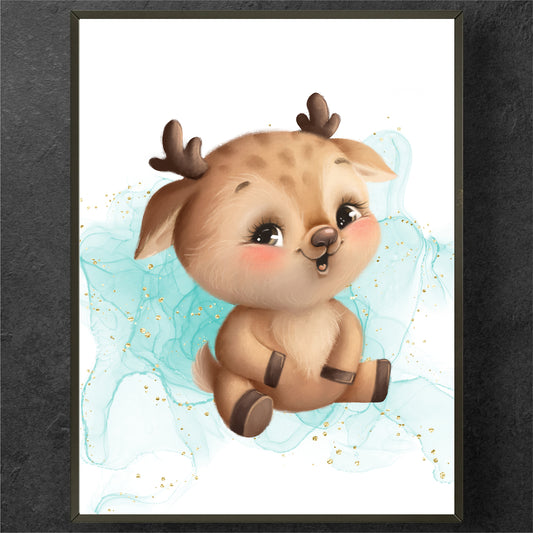 Little Dreamer Deer Cub Poster