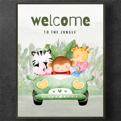 Welcome to the Jungle Adventure Poster