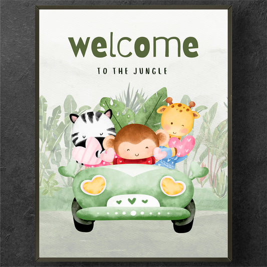 Welcome to the Jungle Adventure Poster