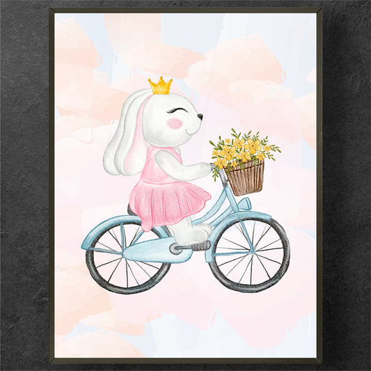 Royal Ride Bunny Poster