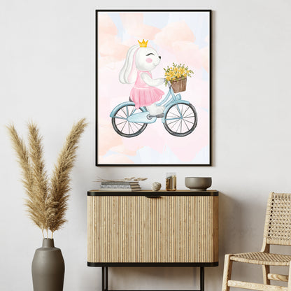 Royal Ride Bunny Poster