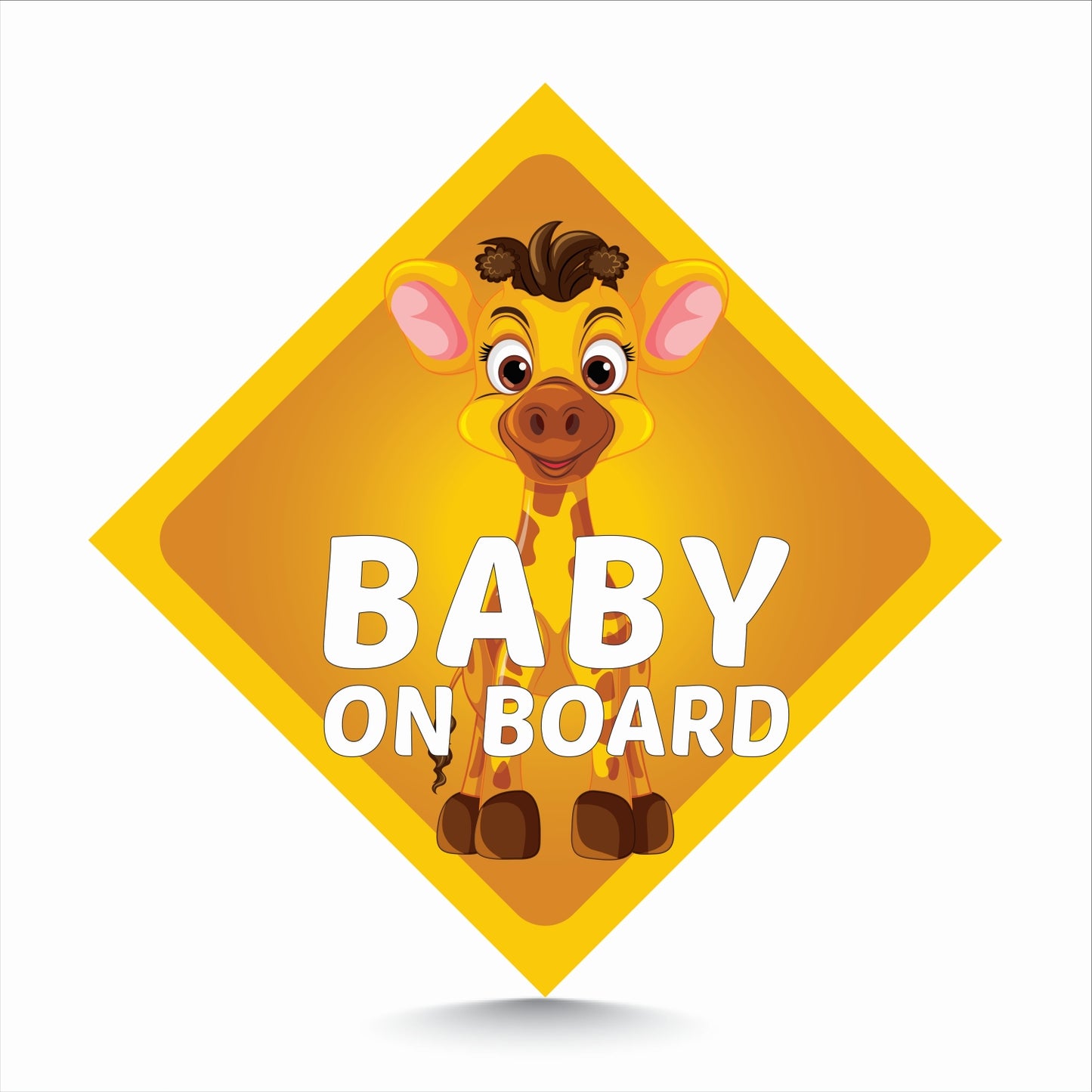 Giraffe Animal Baby On Board