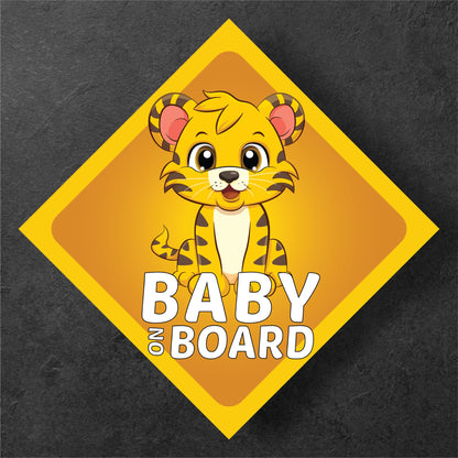 Tiger Animal Baby On Board