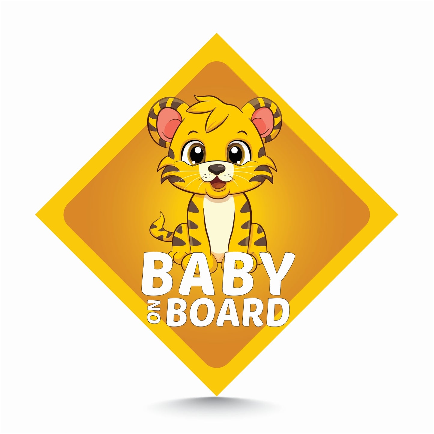 Tiger Animal Baby On Board