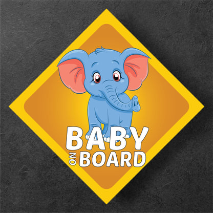 Elephant Animal Baby On Board