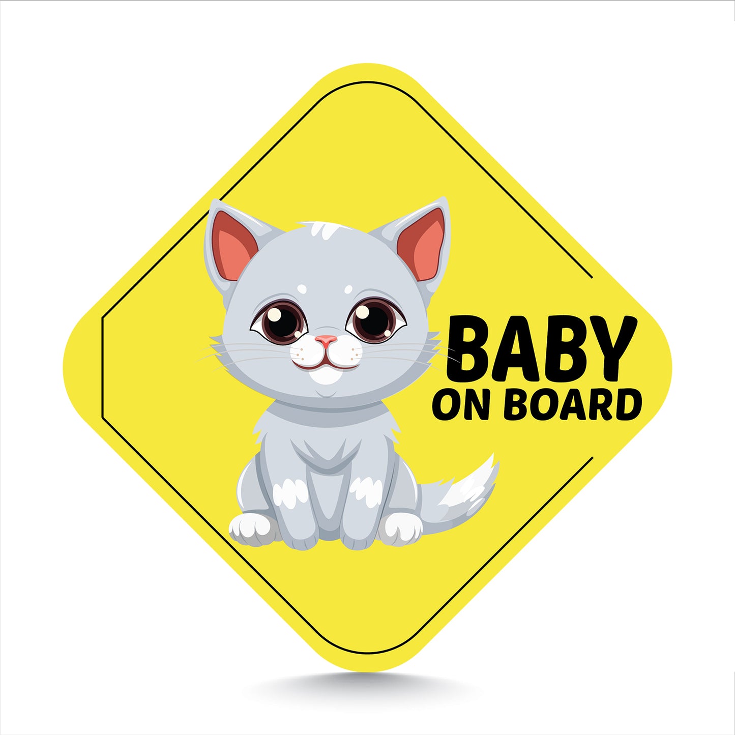 Adorable Cat Baby on Board