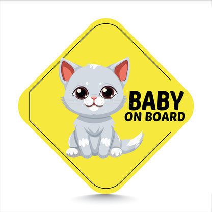 Adorable Cat Baby on Board