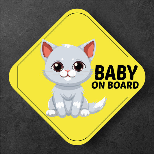 Adorable Cat Baby on Board