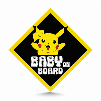 Pikachu Pokemon Baby On Board