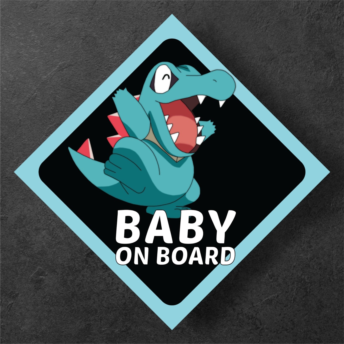 Totodile Pokemon Baby On Board