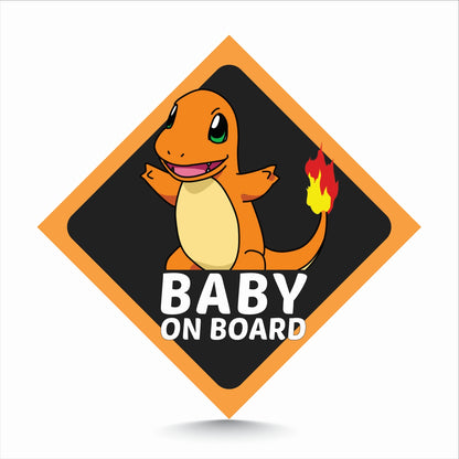 Charmander Pokemon Baby On Board