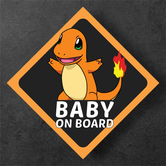 Charmander Pokemon Baby On Board