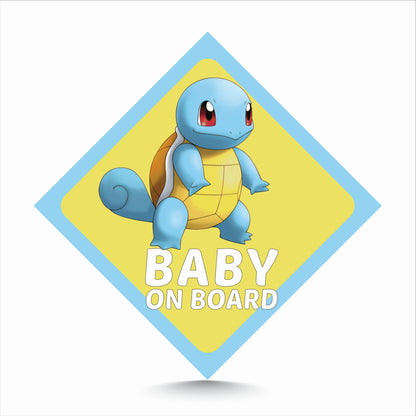 Squirtle Pokemon Baby On Board