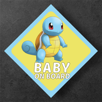 Squirtle Pokemon Baby On Board