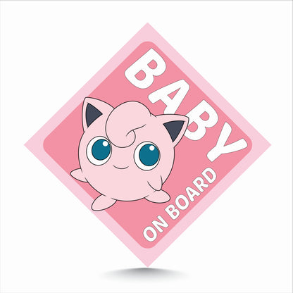 Jigglypuff Pokemon Baby On Board